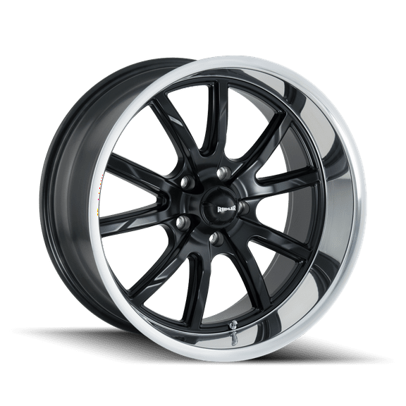 Ridler 650 17X7 5X127 0Et 83.82Cb Matte Black/Polished Lip