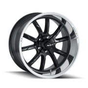 Ridler 650 20X8.5 5X127 0Et 83.82Cb Matte Black/Polished Lip