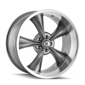 Ridler 695 17X7 5X120.65 0Et 83.82Cb Grey W/Machined Lip