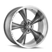 Ridler 695 18X8 5X120.65 0Et 83.82Cb Grey W/Machined Lip