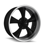 Ridler 695 18X8 5X127 0Et 83.82Cb Matte Black/Machined Lip