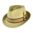 thumbnail image 1 of Ridley Toyo Straw Trilby Fedora Hat - S - Natural, 1 of 1
