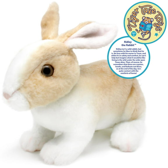 Ridley the Rabbit | 11 Inch Realistic Stuffed Animal Plush Bunny | By TigerHart Toys