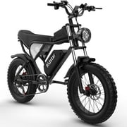 Ridstar Electric Bike for Adults,Peak 1500W 30MPH,48V 15.6Ah Electric Bicycle,Full Suspension Mountain Bike UL2849