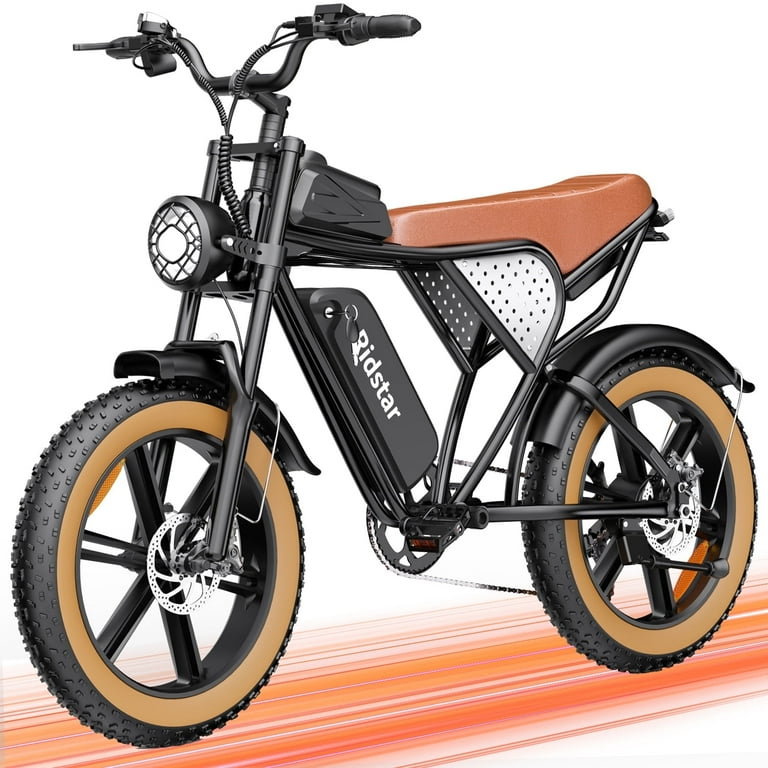 Ridstar Q20 Fat Tire Electric Bike, 1200W Motor, 48V 15.6Ah