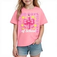 thumbnail image 1 of Riecok 100th Day of School Shirts Boys Girls Crewneck Celebration Tees Funny Colorful Printed Short Sleeve Tops, 1 of 8