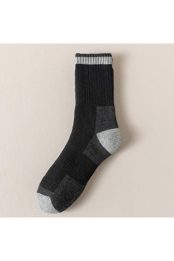 5 Pairs Hiking Socks Men Moisture Wicking Lightweight Cushioned Crew Socks Mid Calf Stretched Soft Comfortable Socks for Travel and Running