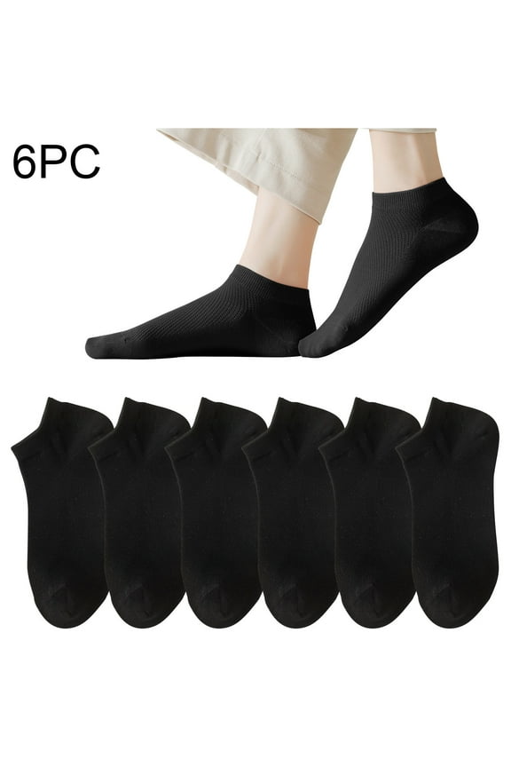 6 Pairs Womens Socks No Show Lightweight Non Slip Grip Crew Ankle Socks Low Cut Stretched Breathable Soft Cozy Socks for Everyday Wear