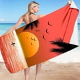 thumbnail image 1 of Riecok Beach Towels Wash Cloths Summer Oversized Microfiber Beach Towel Refreshing Towels Multicolor 75x150cm, 1 of 2