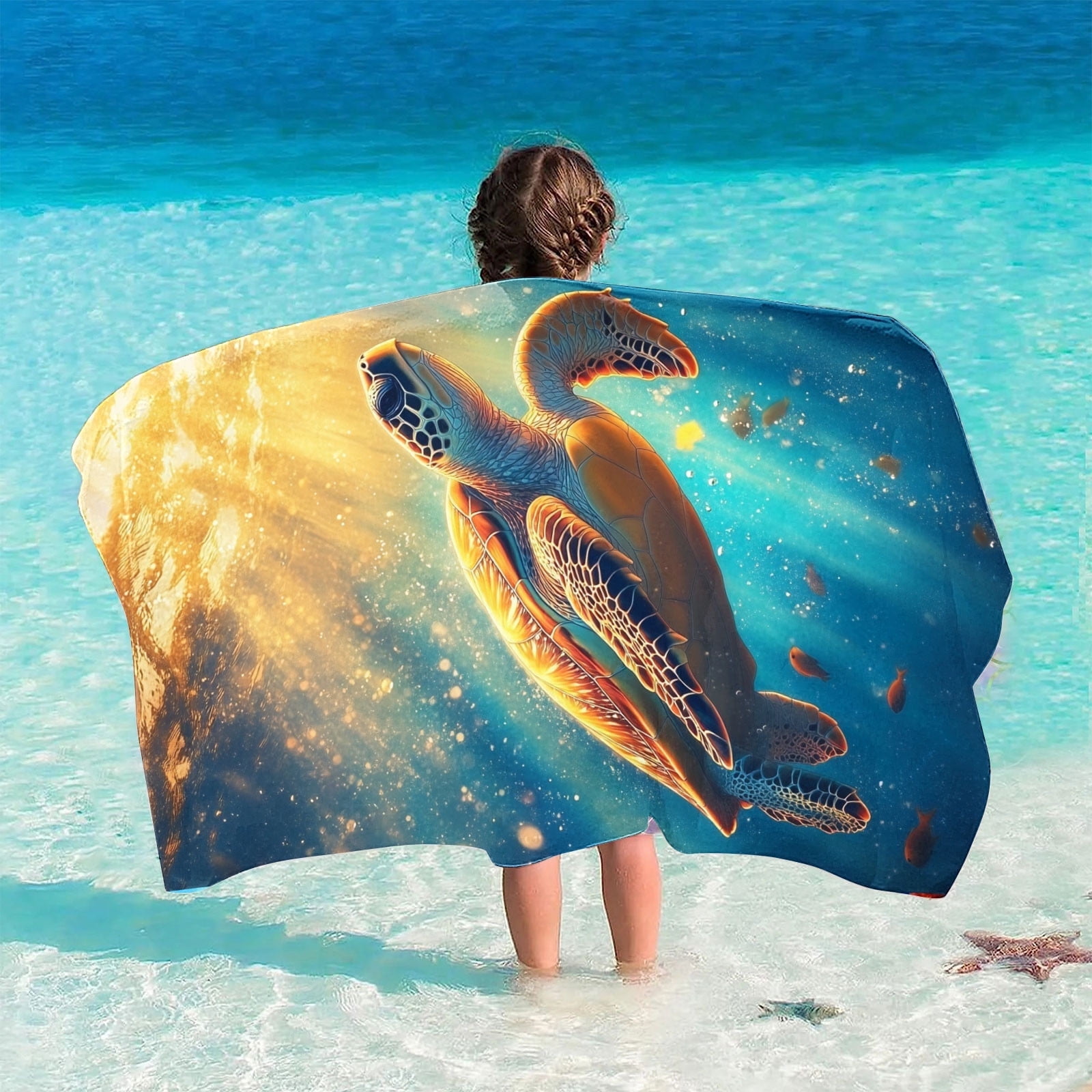 Riecok Beach Towels Clearance Summer Beach Towels Lightweight Bath ...