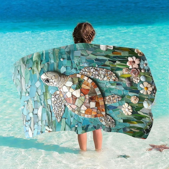 Riecok Beach Towels Oversized 2025 New Oversized Microfiber Beach Towel Pool Towel Lightweight Bath Towels (150x75CM)