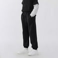 thumbnail image 1 of Riecok Boys Jogger Sweatpants Elastic Waist with Pockets Solid Color Casual Trackpants Black 11 Years, 1 of 3