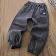 thumbnail image 1 of Riecok Boys Jogger Sweatpants Elastic Waist with Pockets Solid Color Casual Trackpants Dark Gray 10 Years, 1 of 4