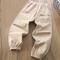 thumbnail image 1 of Riecok Boys Jogger Sweatpants Elastic Waist with Pockets Solid Color Casual Trackpants Khaki 6 Years, 1 of 8