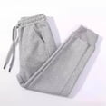 thumbnail image 1 of Riecok Boys Jogger Sweatpants Waisted Drawstring with Pockets Solid Color Athletic Pull on Pants Gray 2-3 Years, 1 of 8