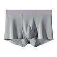 thumbnail image 1 of Riecok Briefs for Men Mid-Rise Stretch Breathable Covered Waistband Boxer Briefs Gray XXXL, 1 of 8