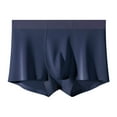 thumbnail image 1 of Riecok Briefs for Men Mid-Rise Stretch Breathable Covered Waistband Boxer Briefs Navy XXL, 1 of 8