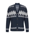 thumbnail image 1 of qelini Cardigan Sweaters for Men Christmas V Neck Knitted Sweaters Printed Long Sleeve Tops Trendy Casual Outerwear, 1 of 4