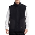 thumbnail image 1 of Riecok Cargo Vest for Men Stand up Collar Sleeveless Jackets Zip up Coats with Multiple Pockets Casual Athletic Outerwear, 1 of 4