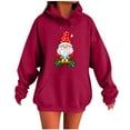 thumbnail image 1 of Riecok Christmas Sweatshirts for Women Long Sleeve Hooded Pullover Pullover Tops with Pocket Trendy Fall Clothes, 1 of 4