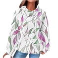 thumbnail image 1 of Riecok Fall Sweatshirts for Women Raglan Sleeve Hooded Drawstring Pullover Drawstring Pullover Tops with Pocket Cozy Casual Clothes, 1 of 5