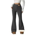 thumbnail image 1 of qelini Flare Pants for Women Stretchy High Waisted Pants Solid Full Length Leggings Yoga Workout Trousers, 1 of 8