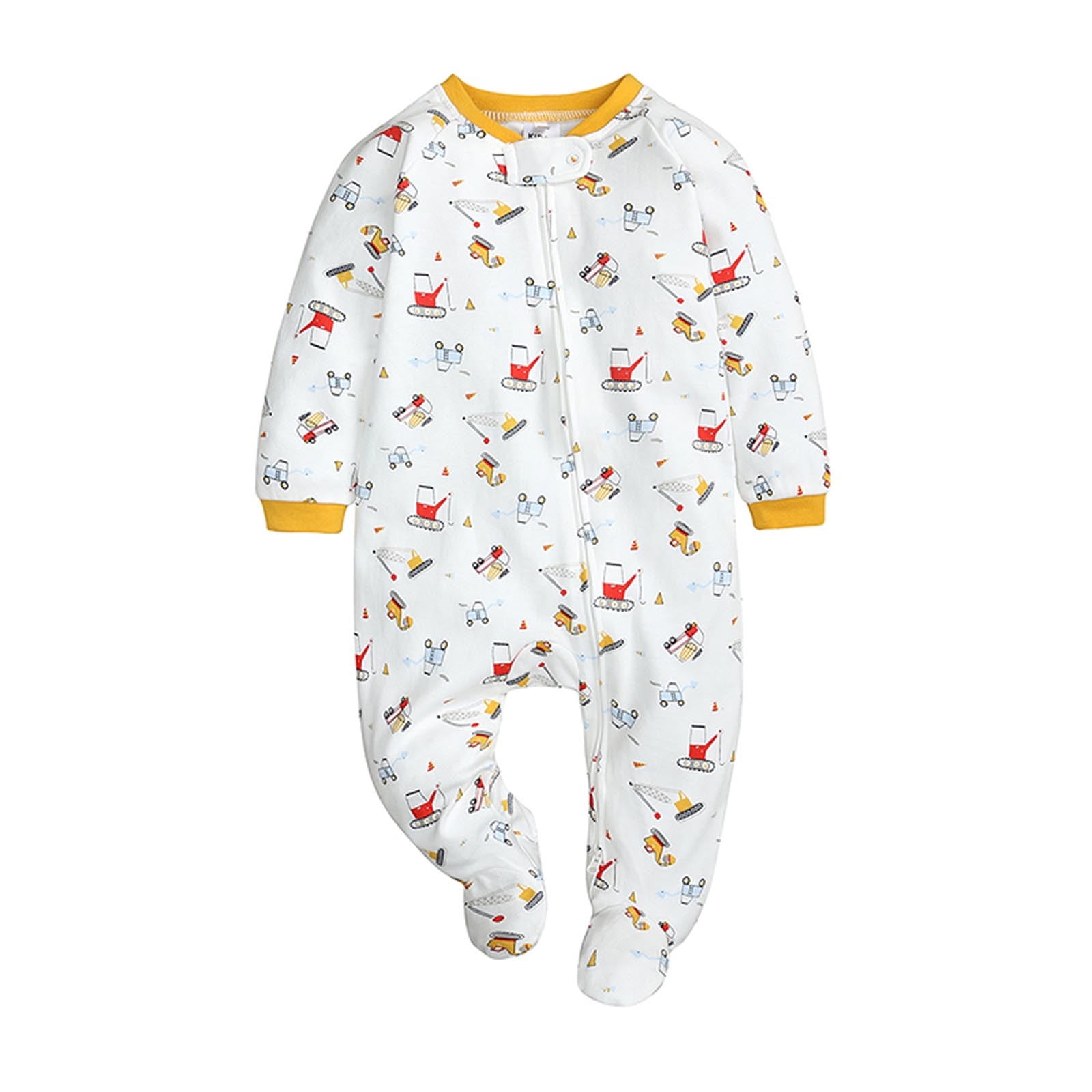 Riecok Girl Baby Clothes Cute and Comfortable Baby Footie for Daily Wear and Photos White -9 Months