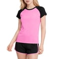 thumbnail image 1 of Riecok Girls Sport Sets Quick Drying Breathable Short Sleeve T Shirt Shorts Summer 2 Piece Short Sets Uniform Tracksuit, 1 of 6