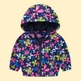 thumbnail image 1 of Riecok Girls Zip up Jackets with Hood Hoodie Soft Loose Warm Comfy Basic Thermal Tops Hoodie Prints Girl And Boy Sweatshirts Trendy Clothes Windproof Coat Blue 4-5Years, 1 of 4