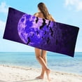 thumbnail image 1 of Riecok Halloween Beach Towels Beach Summer Oversized Microfiber Beach Towel Bath Towels Multicolor Blue Free Size, 1 of 4