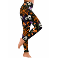 thumbnail image 1 of Riecok Halloween Leggings for Women Skeleton Print Stretchy High Waisted Workout Tights Slimming Fit Soft Yoga Pants, 1 of 5