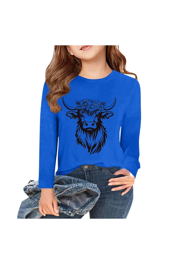 Hoodie Sweatshirt for Girls Long Sleeve Crewneck Casual Pullover All-match Soft Warm Lightfleece Lined Tops Trendy Outfits Hoodie Sweatshirt Older Children Pullover Blue 14-15 T