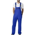 thumbnail image 1 of Riecok Jumpsuit Men Work Sleeveless One Piece Rompers Solid Loose Business Scrub Overalls with Pockets, 1 of 5