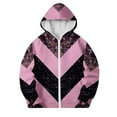 thumbnail image 1 of Riecok Kids Zip up Jacket with Pocket Long Sleeve Zip up Cute Print Fall Casual Coat Outwear Pink 8 Years, 1 of 4