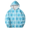 thumbnail image 1 of Riecok Kids Zip up Jacket with Pocket Long Sleeve Zip up Cute Print Fall Soft Comfy Coat for Boys Girls Light Blue 7 Years, 1 of 5