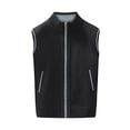 thumbnail image 1 of Riecok Knitted Vest for Men Stand up Collar Sleeveless Jackets Knitted Zip up Coats with Pockets Casual Warm Outerwear, 1 of 8