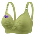 thumbnail image 1 of Riecok Lace Bras for Women Stretch Wireless Bras Plus Size Push Up Bras Breathable Comfortable Bras, 1 of 4