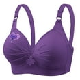 thumbnail image 1 of Riecok Lace Bras for Women Stretch Wireless Bras Plus Size Push Up Bras Breathable Comfortable Bras, 1 of 4