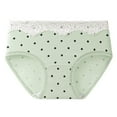 thumbnail image 1 of Riecok Ladies Stretch Panties High Waist Plus Size Plus Size Breathable Comfortable Underwear Panties Green L, 1 of 5