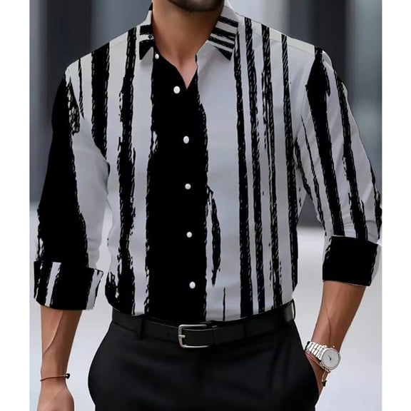 Riecok Men Shirts Casual T Shirts Lapel Long Sleeve Button down Fall Fashion Basic Shirts with Pocket Gray S