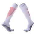thumbnail image 1 of Riecok Mens Baseball Socks Lightweight Cushioned Athletic Crew Socks Knee High Stretched Winter Warm Socks for Cold Weather, 1 of 2