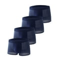 thumbnail image 1 of Riecok Mens Briefs Underwear Pack Mid-Rise Stretch Breathable Fashion Soft Athletic Underpants 4PC Blue XL, 1 of 8