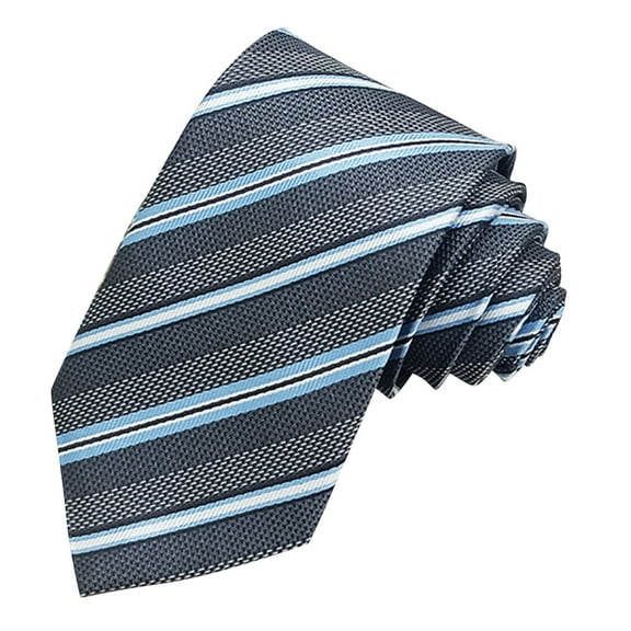 Riecok Mens Business Tie Striped Classic Woven Formal Men Bowtie Party Wedding Neckwear Gray Free Size
