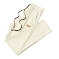thumbnail image 1 of Riecok Mens Casual Pants Drawstring Elastic Waist Baggy Pants Solid Athletic Pants Beige 2XL, 1 of 5