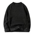 thumbnail image 1 of qelini Mens Chunky Sweaters Crewneck Pullover Knitted Sweaters Solid Long Sleeve Tops Thermal Warm Blouses, 1 of 3