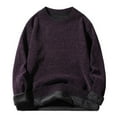 thumbnail image 1 of qelini Mens Chunky Sweaters Crewneck Pullover Knitted Sweaters Solid Long Sleeve Tops Thermal Warm Blouses, 1 of 3