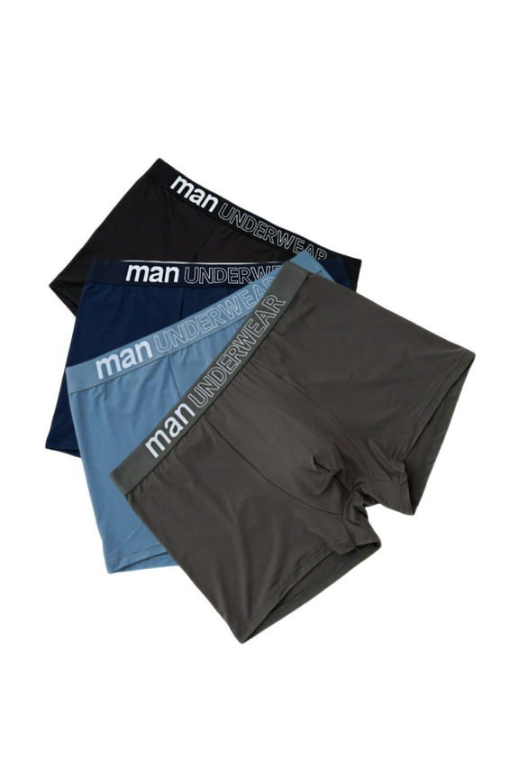 Mens Cotton Briefs Mid-Rise Stretch Breathable Fashion Soft Athletic Underpants 4PC Multicolor L