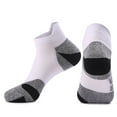 thumbnail image 1 of Riecok Mens Crew Socks Lightweight Cushioned Ankle Socks Short Low Cut Stretched Soft Cozy Socks for Travel Hiking and Running, 1 of 2