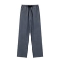 thumbnail image 1 of Riecok Mens Elastic Waist Pants Wide Leg Palazzo Pant Drawstring Solid Stylish Trousers with Pockets Dark Gray XL, 1 of 5