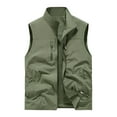 thumbnail image 1 of Riecok Mens Fall Vest Stand up Collar Sleeveless Jackets Zip up Coats with Pockets Casual Athletic Outerwear, 1 of 4